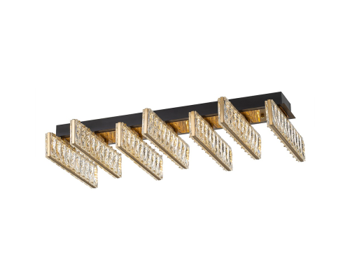 Citilux PALANT CL325272 LED Люстра хрустальная Чёрный+Бронза