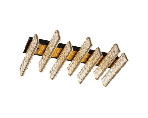 Citilux PALANT CL325272 LED Люстра хрустальная Чёрный+Бронза