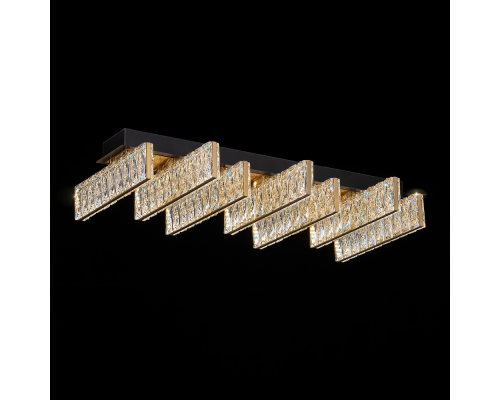 Citilux PALANT CL325272 LED Люстра хрустальная Чёрный+Бронза