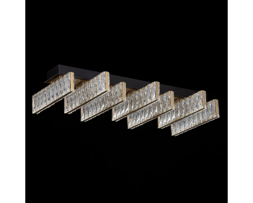 Citilux PALANT CL325272 LED Люстра хрустальная Чёрный+Бронза