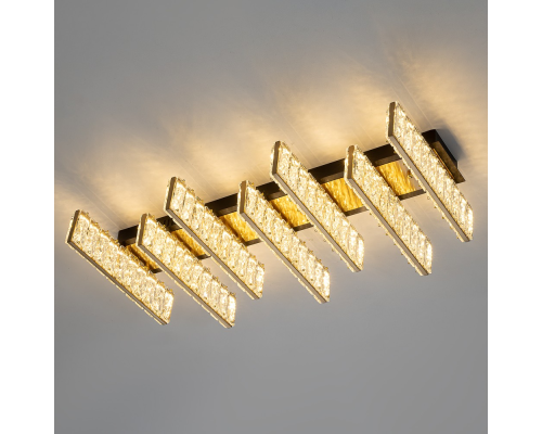 Citilux PALANT CL325272 LED Люстра хрустальная Чёрный+Бронза