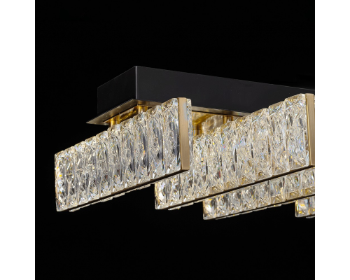 Citilux PALANT CL325272 LED Люстра хрустальная Чёрный+Бронза
