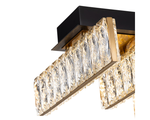 Citilux PALANT CL325272 LED Люстра хрустальная Чёрный+Бронза