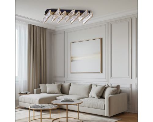 Citilux PALANT CL325272 LED Люстра хрустальная Чёрный+Бронза