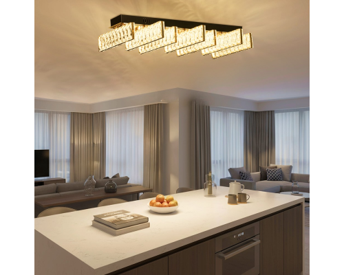 Citilux PALANT CL325272 LED Люстра хрустальная Чёрный+Бронза