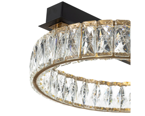 Citilux PALANT CL325142 LED Люстра хрустальная Чёрный+Бронза