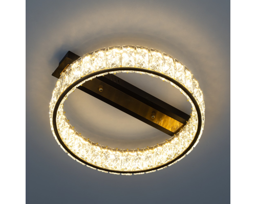 Citilux PALANT CL325142 LED Люстра хрустальная Чёрный+Бронза