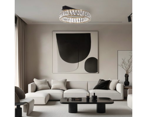 Citilux PALANT CL325142 LED Люстра хрустальная Чёрный+Бронза