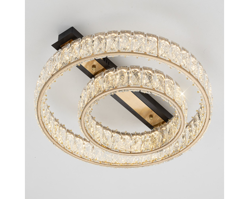 Citilux PALANT CL325152 LED Люстра хрустальная Чёрный+Бронза