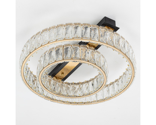 Citilux PALANT CL325152 LED Люстра хрустальная Чёрный+Бронза