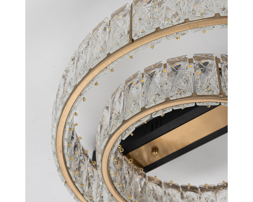 Citilux PALANT CL325152 LED Люстра хрустальная Чёрный+Бронза