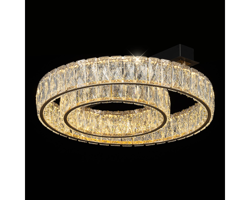 Citilux PALANT CL325152 LED Люстра хрустальная Чёрный+Бронза