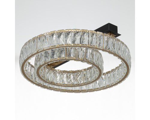 Citilux PALANT CL325152 LED Люстра хрустальная Чёрный+Бронза