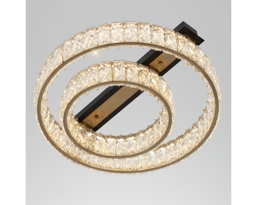 Citilux PALANT CL325152 LED Люстра хрустальная Чёрный+Бронза