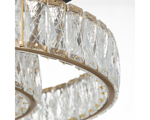 Citilux PALANT CL325152 LED Люстра хрустальная Чёрный+Бронза