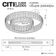 Citilux PALANT CL325152 LED Люстра хрустальная Чёрный+Бронза