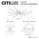 Citilux TRENT CL203651 LED Люстра с пультом Чёрная
