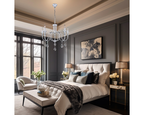 Citilux Рига CL437151 Люстра подвесная Хром