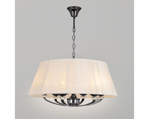 Citilux Оксфорд CL417261 Люстра подвесная с абажуром Чёрный Хром