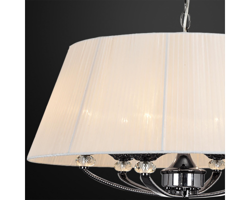 Citilux Оксфорд CL417261 Люстра подвесная с абажуром Чёрный Хром