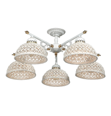 Citilux Трензадо CL415251 Люстра керамическая Белая с патиной