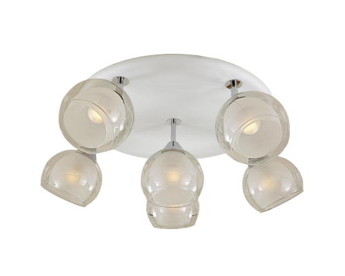 Citilux Самба CL158161 Люстра с поворотными плафонами Белая Хром