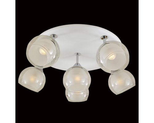 Citilux Самба CL158161 Люстра с поворотными плафонами Белая Хром