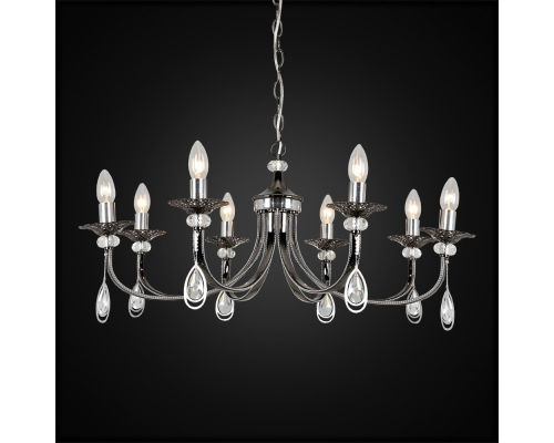 Citilux Оксфорд CL417181 Люстра подвесная Чёрный Хром