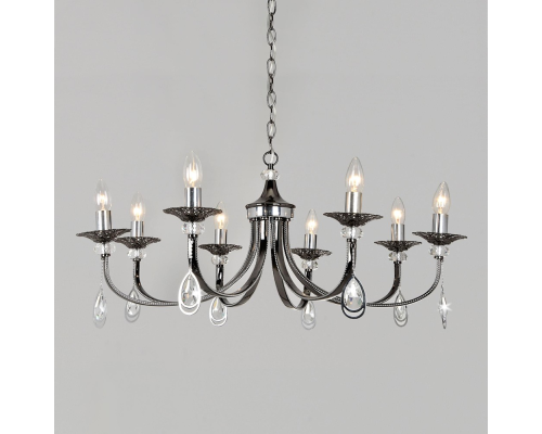 Citilux Оксфорд CL417181 Люстра подвесная Чёрный Хром