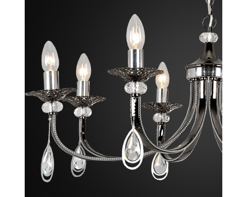 Citilux Оксфорд CL417181 Люстра подвесная Чёрный Хром