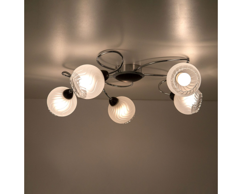 Citilux Одиссей CL130151 Люстра потолочная Венге Хром