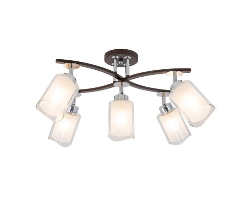 Citilux Фортуна CL156152 Люстра с поворотными плафонами Венге Хром