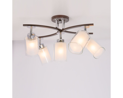 Citilux Фортуна CL156152 Люстра с поворотными плафонами Венге Хром