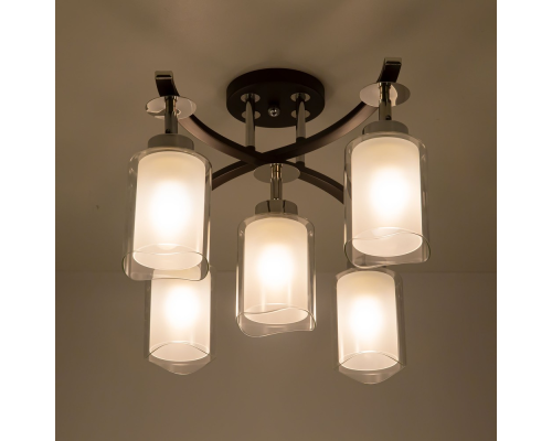 Citilux Фортуна CL156152 Люстра с поворотными плафонами Венге Хром