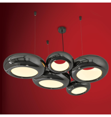 Citilux Орбита CL707653 Люстра подвесная светодиодная Чёрный Хром