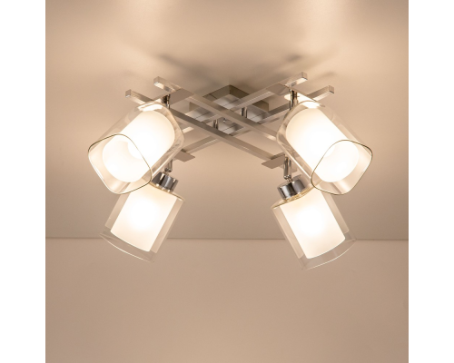 Citilux Риволи CL104140 Люстра с поворотными плафонами Алюминий