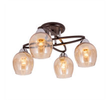 Citilux Элвин CL107145 Люстра потолочная Венге Хром