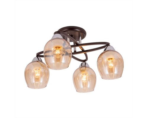 Citilux Элвин CL107145 Люстра потолочная Венге Хром