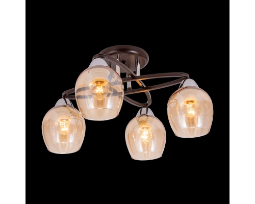 Citilux Элвин CL107145 Люстра потолочная Венге Хром