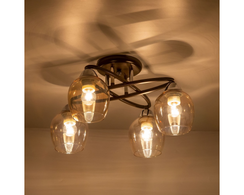 Citilux Элвин CL107145 Люстра потолочная Венге Хром