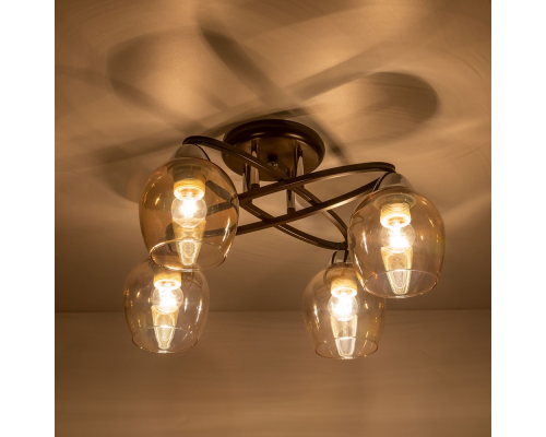 Citilux Элвин CL107145 Люстра потолочная Венге Хром