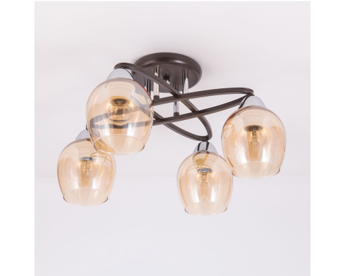 Citilux Элвин CL107145 Люстра потолочная Венге Хром