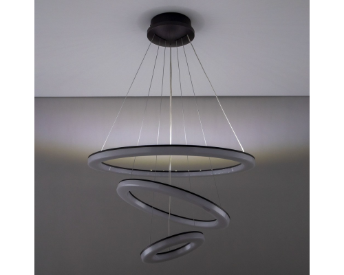 Citilux Электрон Смарт CL710A105S Умная подвесная люстра Венге