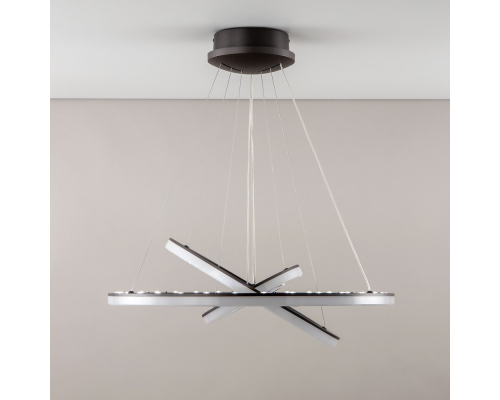 Citilux Электрон Смарт CL710A105S Умная подвесная люстра Венге