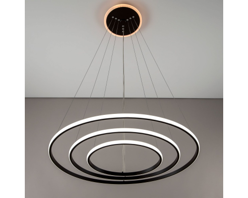 Citilux Неон Смарт CL731A095E Умная подвесная люстра Венге