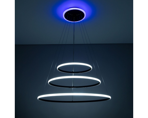 Citilux Неон Смарт CL731A095E Умная подвесная люстра Венге