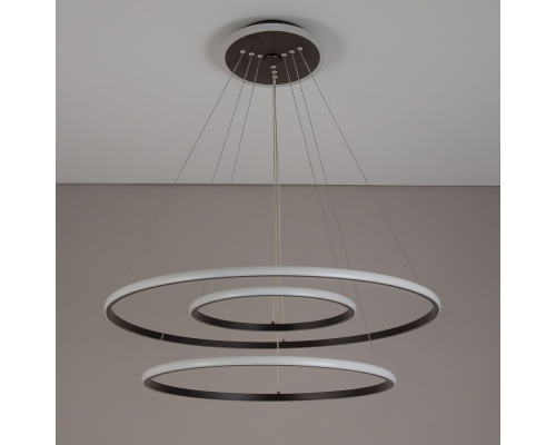 Citilux Неон Смарт CL731A095E Умная подвесная люстра Венге