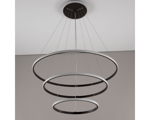 Citilux Неон Смарт CL731A095E Умная подвесная люстра Венге