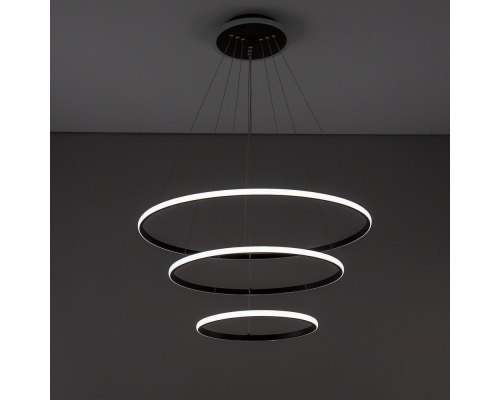 Citilux Неон Смарт CL731A095E Умная подвесная люстра Венге