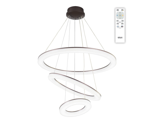 Citilux Электрон CL710105RS LED Люстра подвесная с пультом Венге